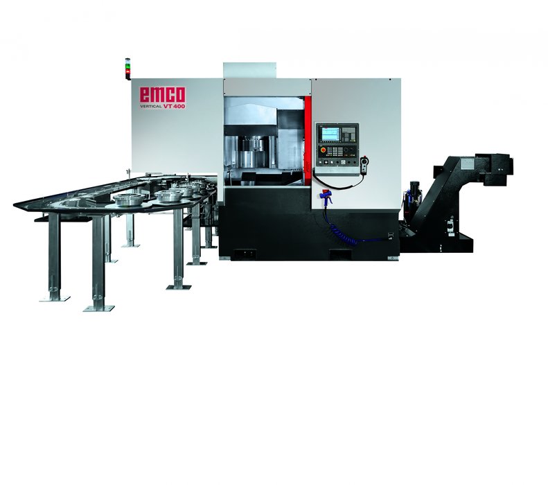 Vertical lathe for demanding applications